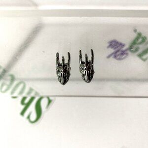 Neon Tuesday Earrings Lord Of The Rings Studs Sauron Helmet Jewelry Middle Earth